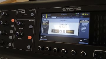 V2 Consola Midas M32 (Reseteo, cargar escenas y grabar escenas)