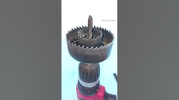 Really practical woodworking tips and tricks. How to easily enlarge a hole using wood hole saw