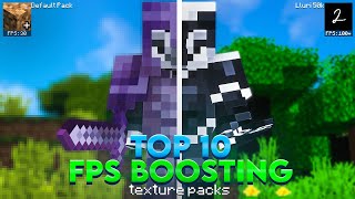 Top 10 BEST FPS Boosting Texture Packs | 1.20 
