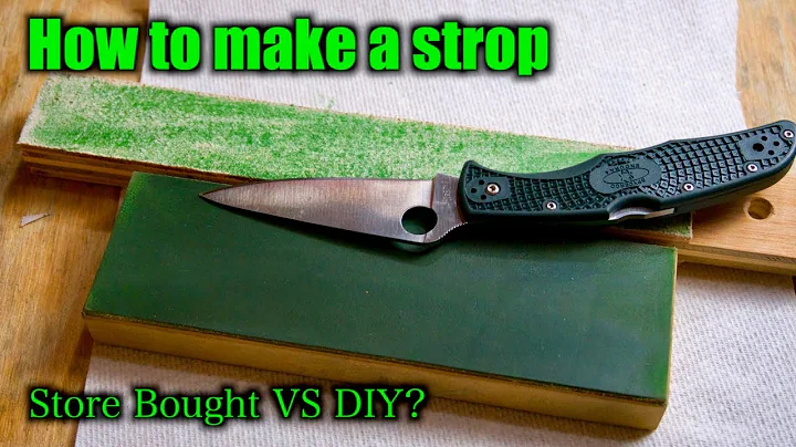 How To Make A Strop For Knife Sharpening SUPER EASY