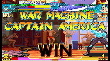 Marvel vs Capcom 1 ( Arcade ) - Captain America / War Machine Playthrough ( Dec 8, 2017 )