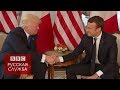 Трамп и Макрон: кто выиграл битву рукопожатий?