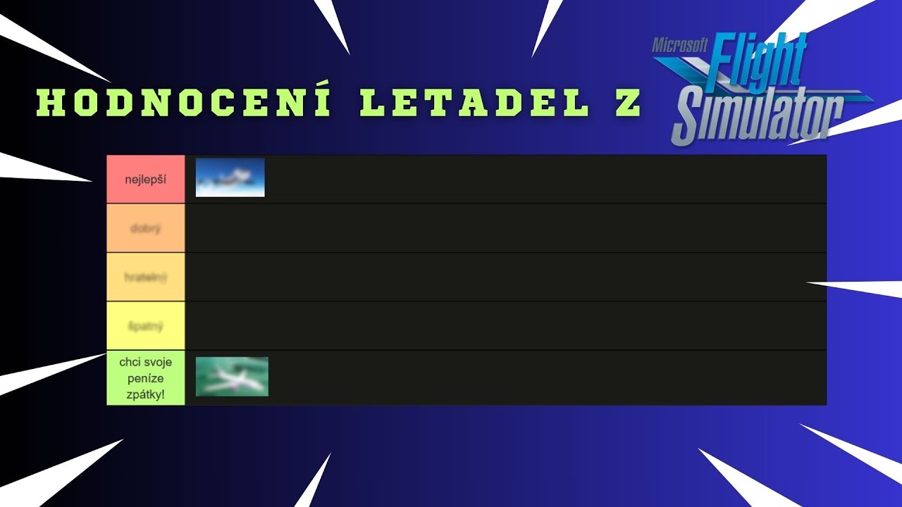 TIERLIST MSFS2020 LETADEL!🤔 | KONEC MSFS2020