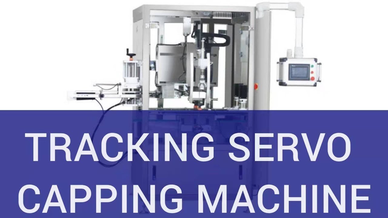 Automatic servo single head screw capping machine high speed tracking ...