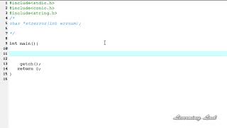 C Programming Language Video Tutorials for Beginners  99  strerror Function 2