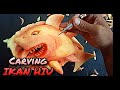 How to Make Fish of a Papaya || Cara membuat Ikan Hiu #fruitcarvingfish#papayacarving