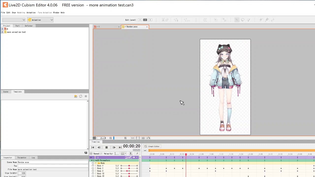 Live2d animation test - YouTube