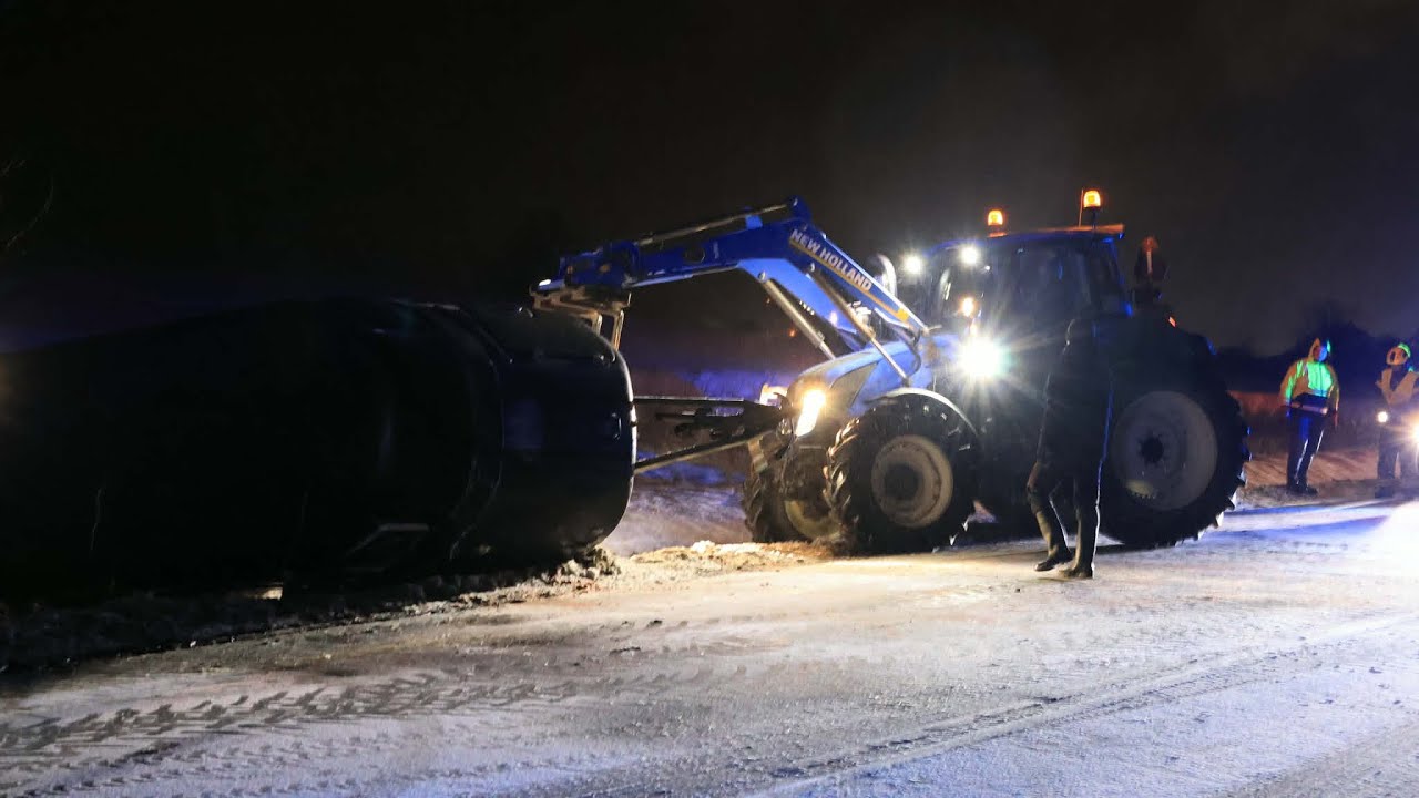 Hestetrailer med heste i ulykke ved Kalundborg Torsdag aften 12/2-26