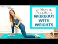 20 minute full body workout with weights  beginner friendly