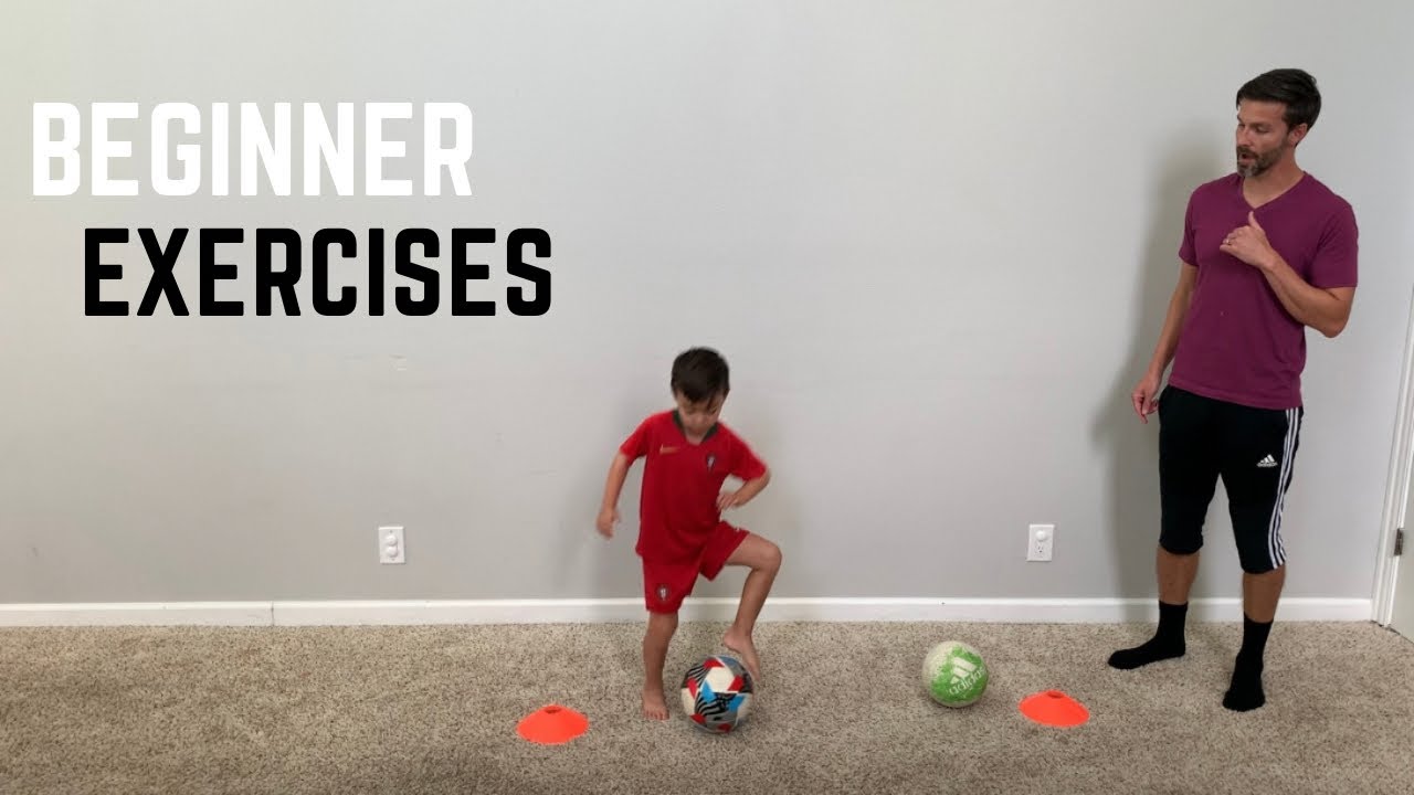 Simple soccer drills you can do inside your home - YouTube
