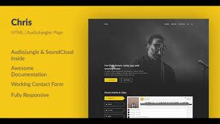 Chris — HTML Portfolio For an AudioJungle Author | Themeforest Website Templates and Themes screenshot 5
