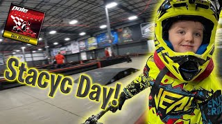 Emmett's FIRST Stacyc Practice! - Pole Position Raceway Des Moines, IA - 3-20-2022