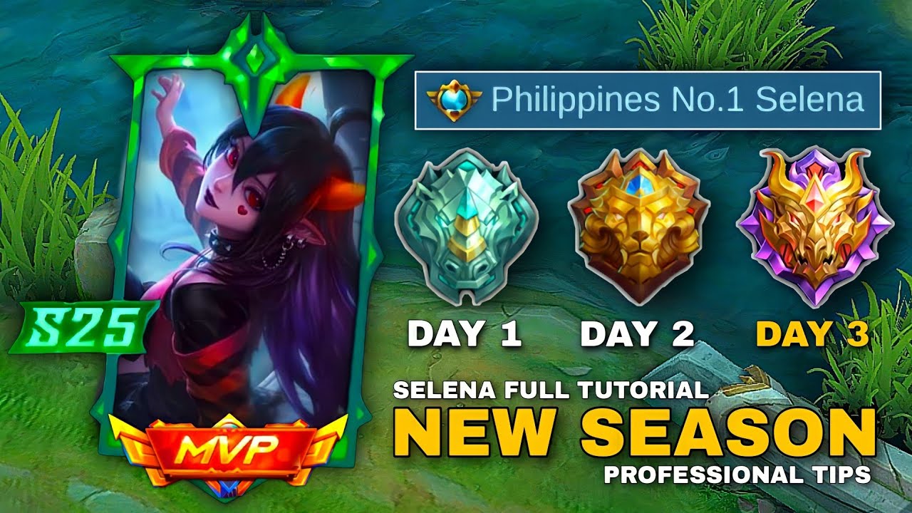 Philippines No.1 Selena Tutorial | Selena Full Tutorial 2022 | Selena Gothic Curse Skin - MLBB