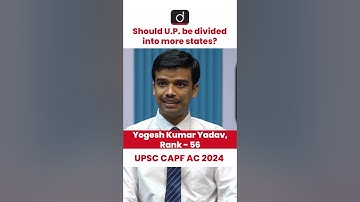 UPSC CAPF AC 2024 | Yogesh Kumar Yadav | Rank – 56 | Drishti IAS English #shorts #capf #capftopper