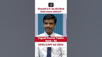 UPSC CAPF AC 2024 | Yogesh Kumar Yadav | Rank – 56 | Drishti IAS English #shorts #capf #capftopper