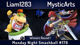 MNS # 178 | Liam1283 (Bowser Jr) vs MysticArts (Roy) | WR1 | SSBU Smash Ultimate screenshot 4