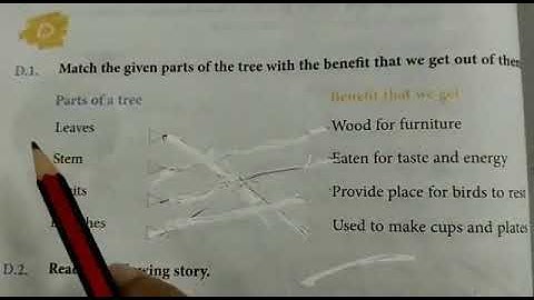 DAV nahan,class 3 . Englidh reader, unit 2(D) , Trees.                  (part 1)
