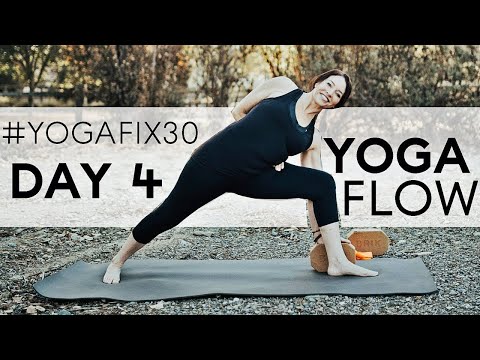 20 Minute Yoga Flow Vinyasa (Shoulders & Arm Strength) Day 4 Yoga Fix 30 | Fightmaster Yoga Videos