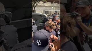 Slain CEO s widow remains stoic as she leaves court with family after guilty plea