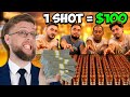 $100 FOR EVERY SHOT… THEN THEY GAMBLED IT