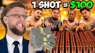 $100 FOR EVERY SHOT… THEN THEY GAMBLED IT