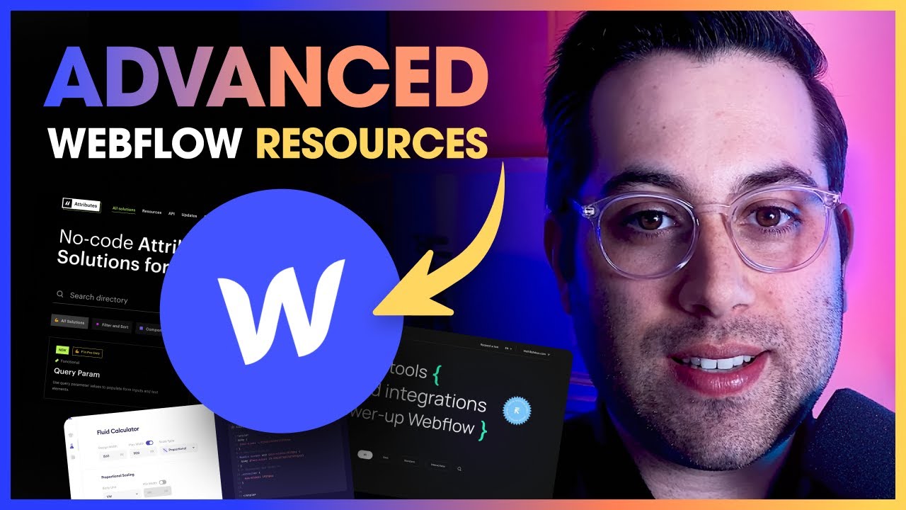 4 WEBFLOW RESOURCES No Code to the NEXT LEVEL - YouTube