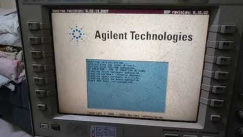 Agilent 8960 boot -does not complete boot, stops at DSP initialization