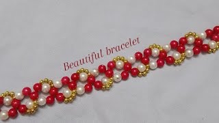 How to make Pearl  bracelet at home ,Learn step by step.