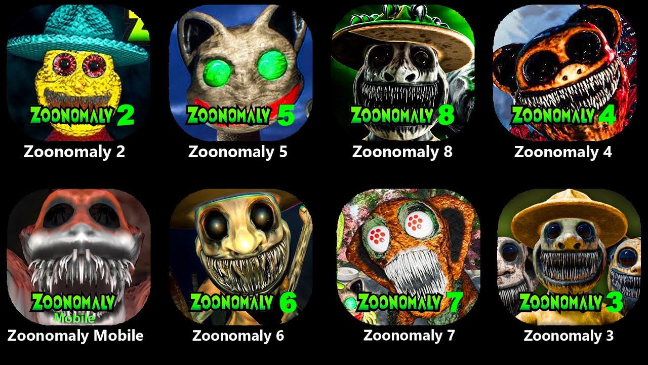 Zoonomaly Official Full GamePlay - Zoonomaly 2 - 8 Fanmade,Zoonomaly Mobile 2-3-4-5 Full GamePlay...