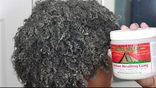 How I Defined My NATURAL 4C Curls Using Bentonite Clay | Aztec Healing Clay Mask