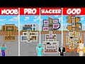 UNDERGROUND HOUSE BUILD CHALLENGE - Minecraft Battle: NOOB vs PRO vs HACKER vs GOD / Animation