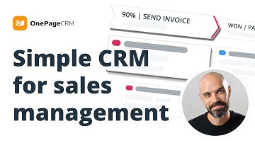 Better Sales Pipeline Management with a Simple CRM | OnePageCRM