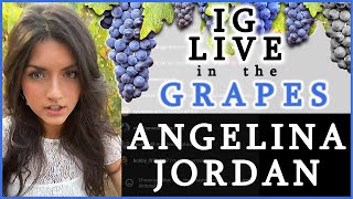 Angelina Jordan IG LIVE Stream at Uncle's Napa Vineyard w sissy JULIETTE & grandma MERY Oct 21, 2023