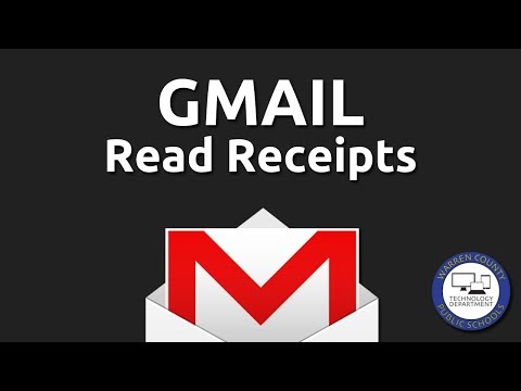 Gmail: Composing Messages with a Read Receipt