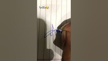 Arifa name signature request done ☺️#shorts #youtubeshorts #shortvideo