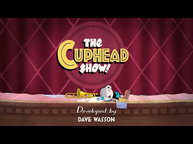 The Cuphead Show Promo Postcard Sticker Button Netflix Animation Video Game
