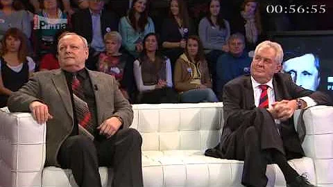 Prezidentsk debata Milo Zeman v. Jan Fischer