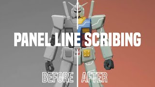 Beginner Gunpla | Trying out panel line scribing for the first time