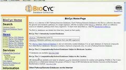 Introduction to BioCyc Part 1A