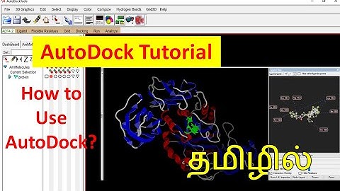 Molecular docking in Tamil | AutoDock Tutotial | molecular docking tutorial | how to use autodock