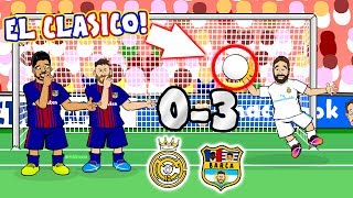 😲0-3! El Clasico 2017!😲 Real Madrid vs Barcelona (Parody Goals and Highlights Song) Resimi