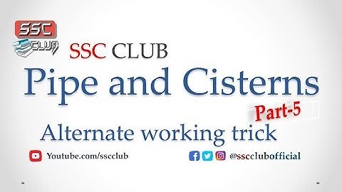Pipe and Cistern Part- 5  Short and simplest method for ssc and other competitive Exams HD