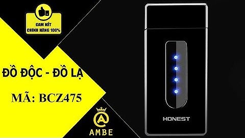 Bật lửa điện USB Honest Công nghệ cảm biến BCZ475 - Ambe.vn