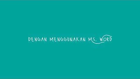 Mengisi Format Raport Otomatis dengan Mail Merge