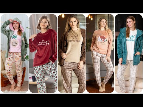 جديد بيجامات شتويه للبنات موضه شتاء 2025