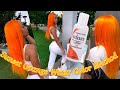 Sunset Orange Water Color Method | Ft. Arabella Hair