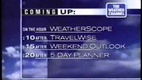 The Weather Channel - Coming up and Local Forecast intro 1996