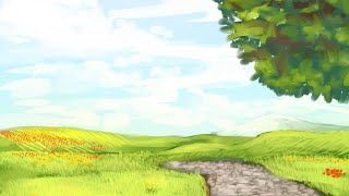 grasslands || ibispaint timelapse (shorts ver.) #objectshowscommunity #fyp #fypage @pieceofgello