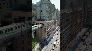 Train Passes Through a Residential Apartment Building