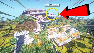 SULTAN REDSTONE'S HOUSE HAS A HELICOPTER PLUS A CHICKEN COOP!